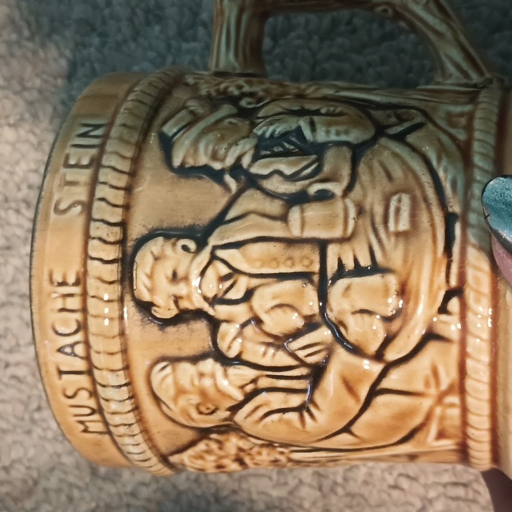 Vintage mustache stein